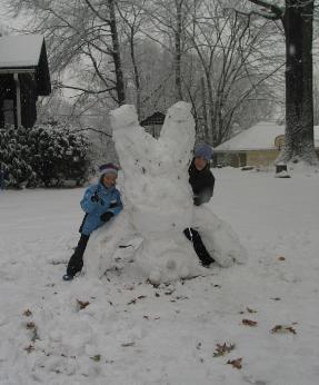 upsidedown snowman