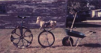 Eight Foot Unicycle Bucking Horse Unicycle Wheel Barrow Unicycle