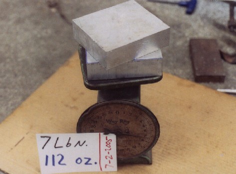 weighing blocks